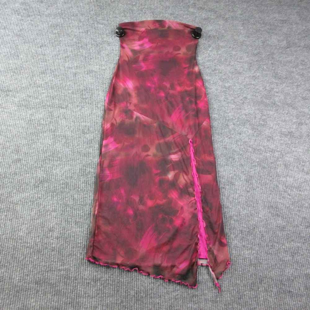 Urban Outfitters Dress Womens S Purple Pink Slip Dress Chiffon Lined Strapless